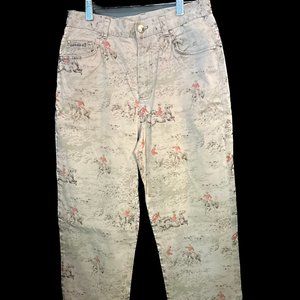Vintage Tan Ralph Lauren Jeggings with Horseback Rider Detailing Size 4
